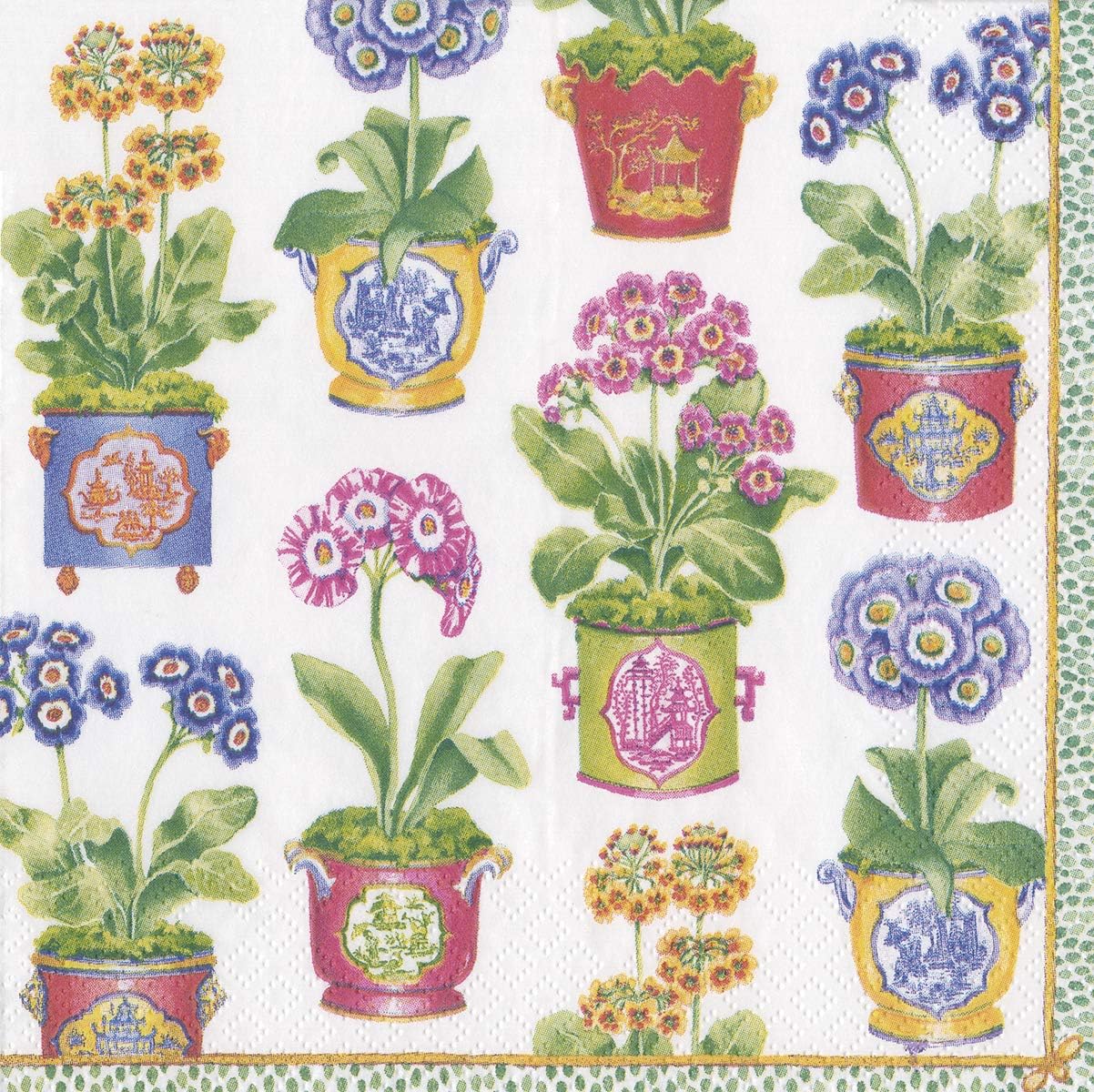 Caspari Paper Napkins Fancy Floral Decorative Dinner