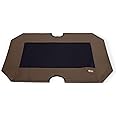 K&H Pet Products Original Pet Cot Replacement Cover (Cot Sold Separately) Chocolate/Black Mesh X-Large 50 X 32 Inches