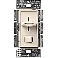 Lutron Skylark LED+ Dimmer Switch for Dimmable LED, Halogen and Incandescent Bulbs | 150W/Single-Pole or 3-Way | SCL-153P-LA | Light Almond
