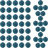 10mm Grade A Teal Rhinestone Beads for Baseball Necklace-Round Disco Ball Bead Rhinestone Clay Beads for Earring Jewelry Making,Necklace Bracelet,DIY Craft Supplies(100 pcs)