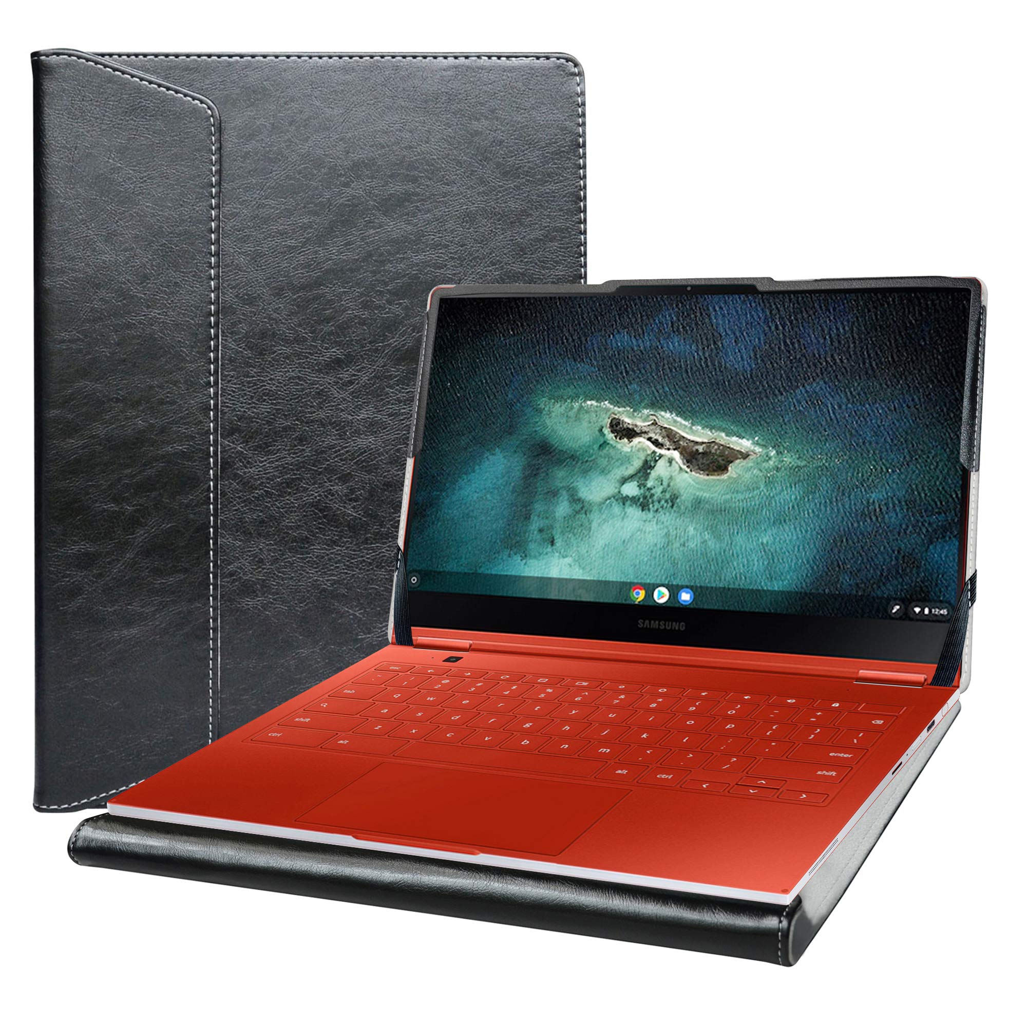 Alapmk Protective Cover Case For 13.3" Samsung Galaxy Chromebook 13 XE930QCA/Samsung Galaxy Book Flex 13.3 NP930QCG Laptop[Warning:Not fit Samsung Galaxy Book Flex Alpha 13.3 NP730QC],Black