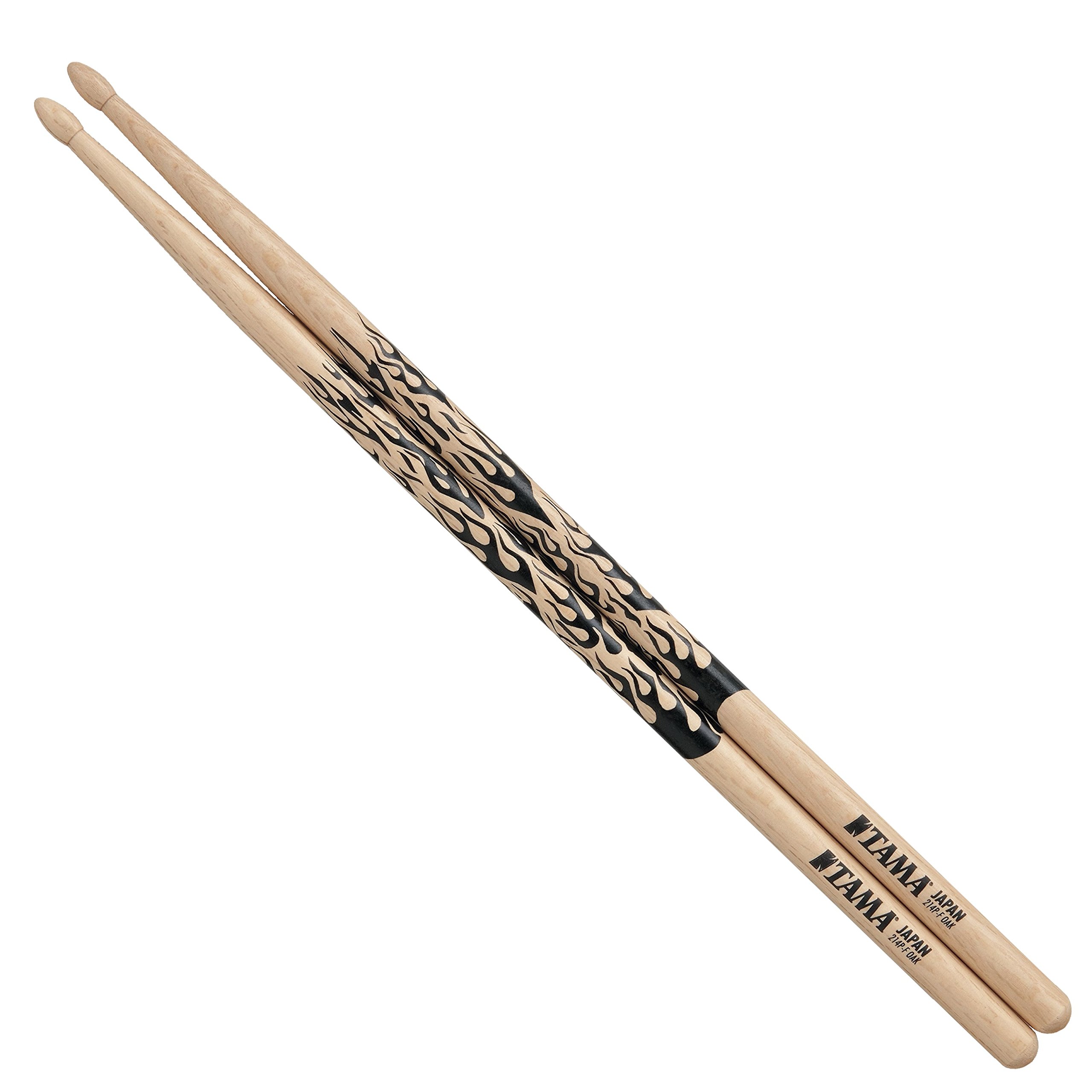 Tama 7A-F Design Series Drumsticks Japanese Oak Rhythmic Fire 13mm x 390mm