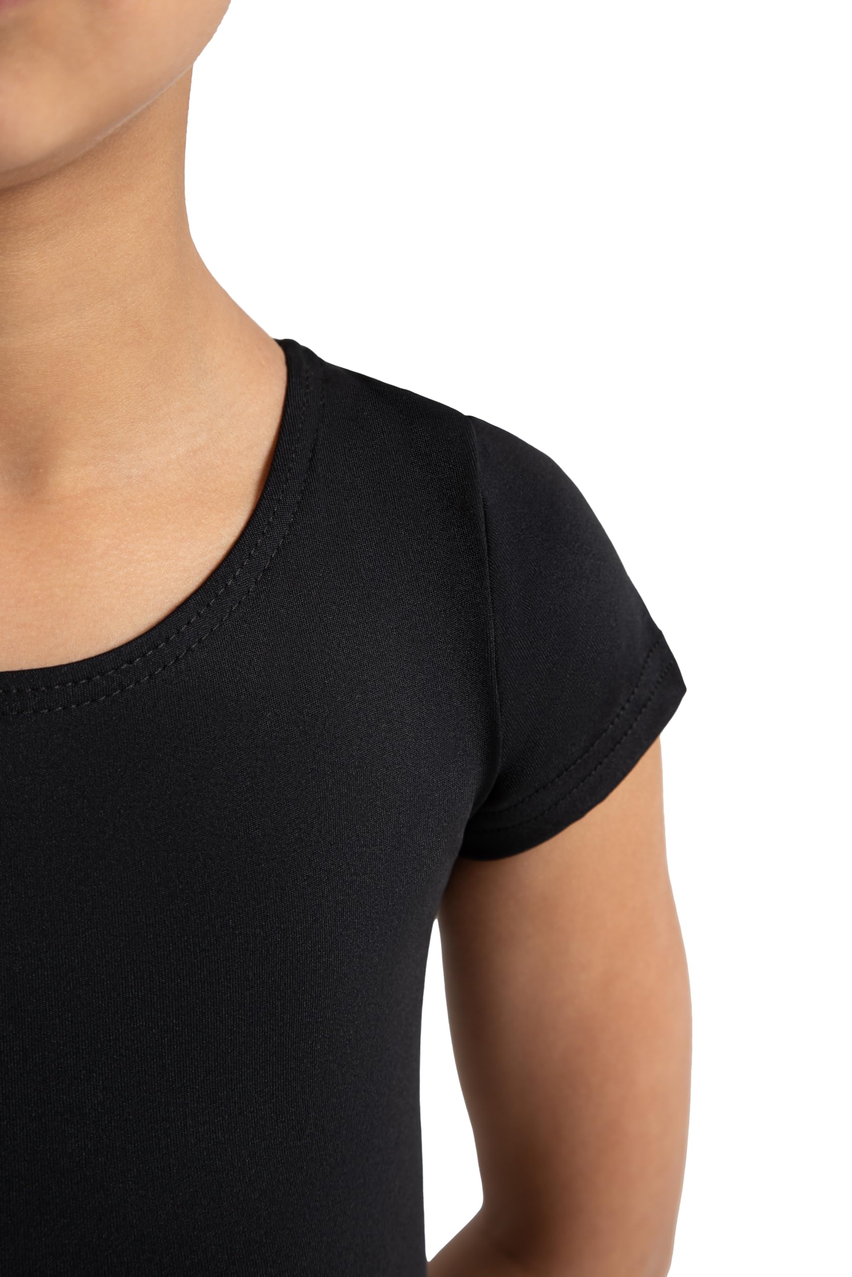 Capezio girls Short Sleeve Leotard - Girls