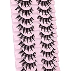 False Eyelashes 10 Pairs Manga Lashes Japanese