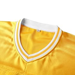 Blank Football Jerseys Mesh Athletic Football Shirt