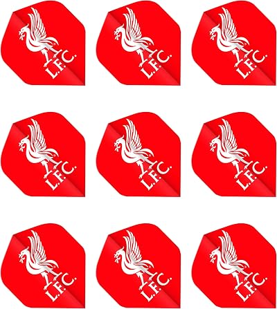 FOCO Liverpool Official Dart Flights Extra Thick 75 Micron 3 Sets 9 Flights