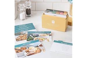PASSIONATE PENNY PINCHER PPP Meal Planner with 72 Photo Recipe Cards (Slow Cooker) - Weekly Menu Planner | Recipe Box | 12 Reusable Grocery Lists | 5 Blank Cards | Card Protectors | Easy Recipe Ideas with Pictures