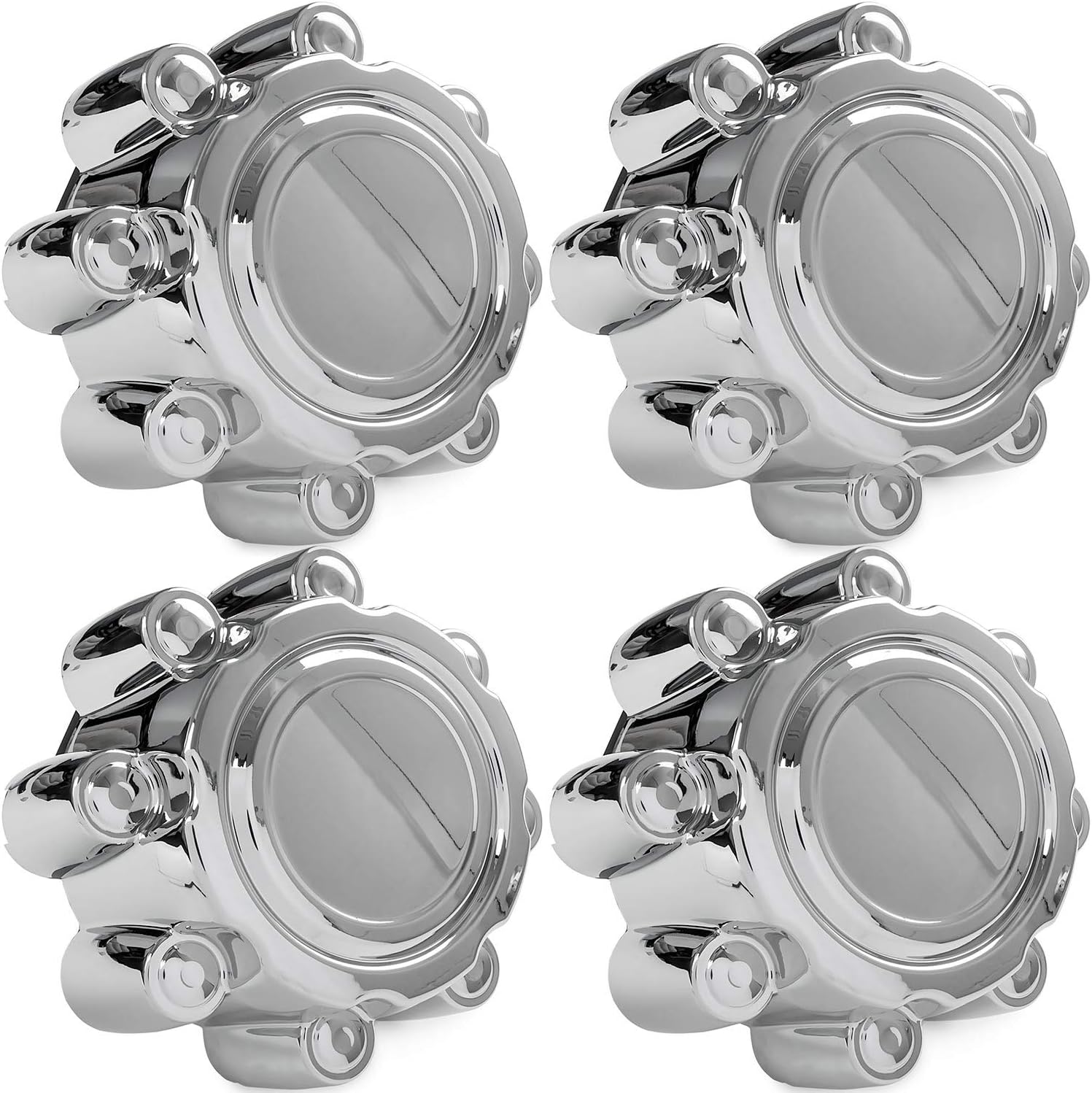Automotive OEM 2004 FORD F250 SUPER DUTY CHROME 4X4 CENTER CAPS HUBCAPS