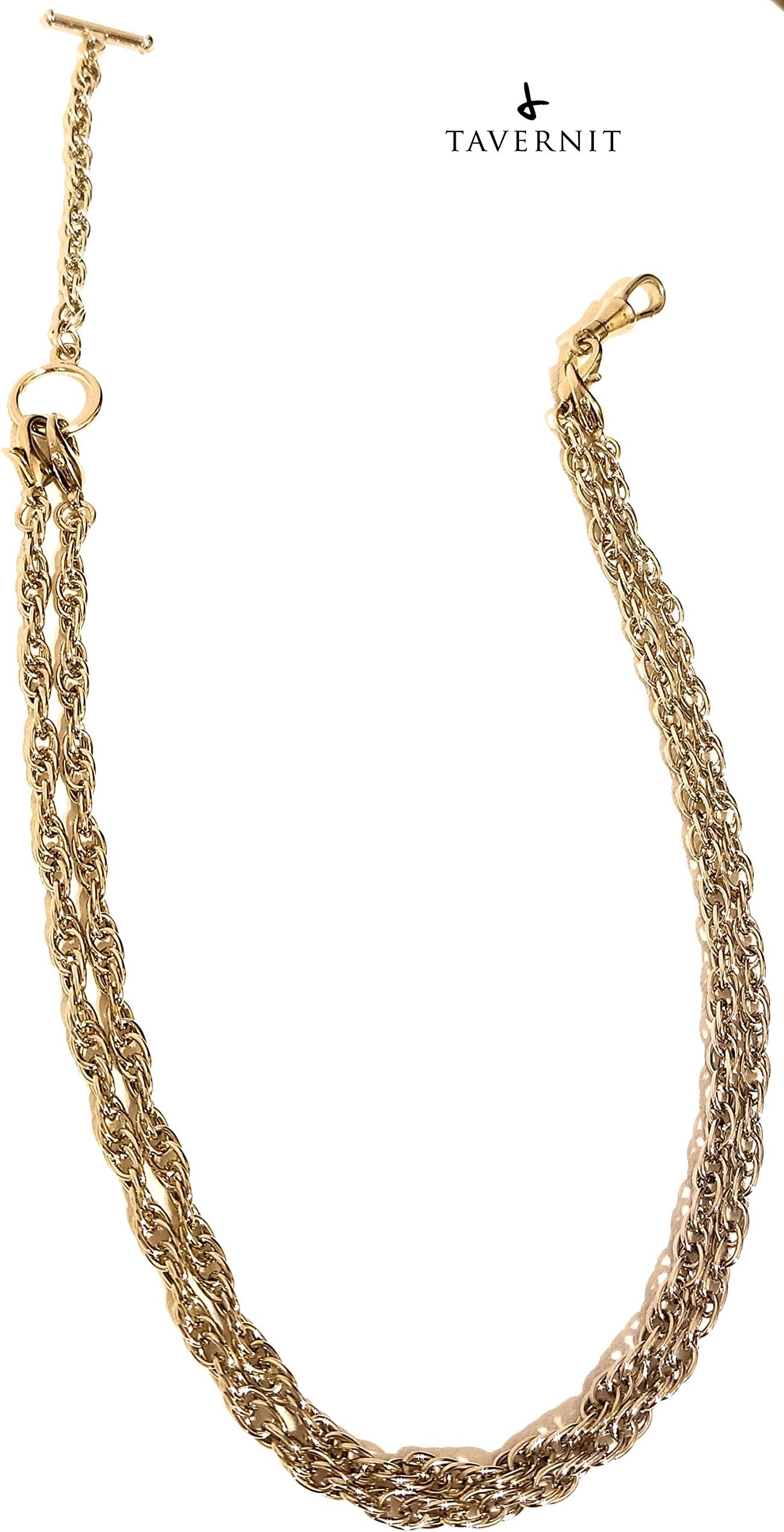 10-IN-1 Interchangeable VEST CHAIN Fob for Pocket Watches and Money Clip Chains