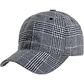 WITHMOONS Plaid Checked Baseball Cap Winter Soft Outdoor Dad Hat YZ10098