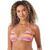 Roxy Women's Bikini Top – Adjustable Straps, Removable Pads, UPF 50+, Quick-Dry, Swimwear Top, Beachwear