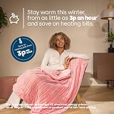 LIVIVO Electric Heated Blanket 160x130cm Ultra Soft Fleece 9 Heat Settings view 7