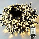 Super Long 500 LED 178FT Christmas Lights, Bright Bubble Led Christmas Tree Lights with 8 Modes & Memory, 2025 Upgraded Twinkle LED String Lights for Indoor Outdoor Xmas Party Decorations, Warm White