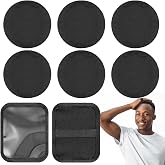 Drydiet 4.5" 6 Pcs Crown Patch for Wave with Training Pad, Black | Laydown Compression, 360 Waver's Compression Silky Crown Patch for Fast Waving, Convenience
