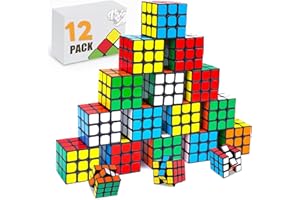 FENNIDICE Mini Speed Cube Party Favors,Fun Puzzle Games for Kids, Classroom Gifts, and Stress Relief Toys Goodie Bags Filler Birthday Gift (12 Pack)