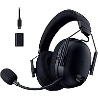 Razer BlackShark V3 Pro Wireless ANC Gaming Headset for PC: Full Band Mic - 50mm Drivers - 2.4 GHz, Bluetooth, USB, 3.5mm - W