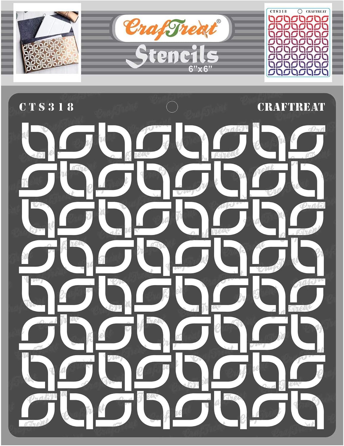 CrafTreat Geometric Stencils For Painting On Wood, Wall, Tile - View #7