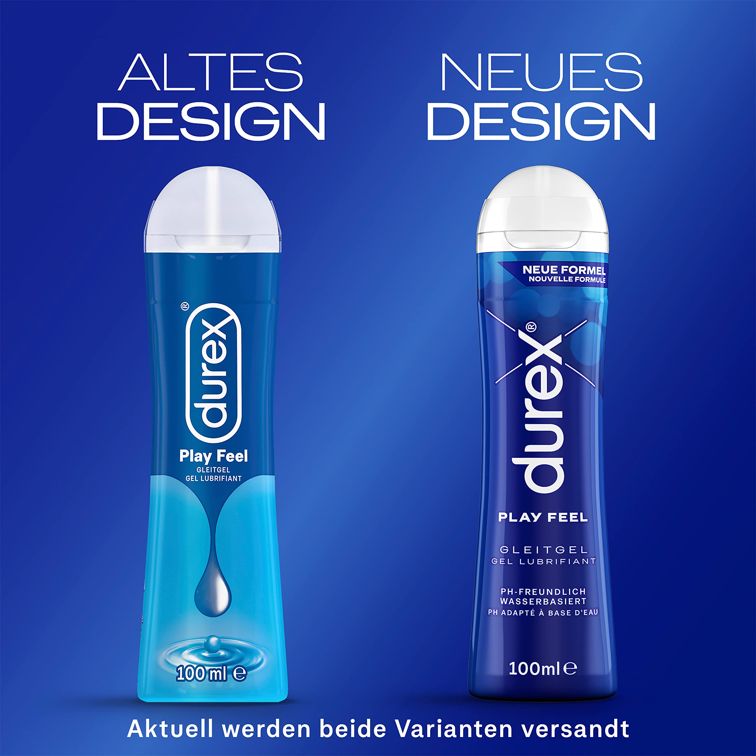 Durex Play Feel Gleitgel – Wasserbasiertes Gleitmittel für angenehme Gleitfähigkeit, sanft & pH-freundlich – 100 ml (1 x 100 ml) 3