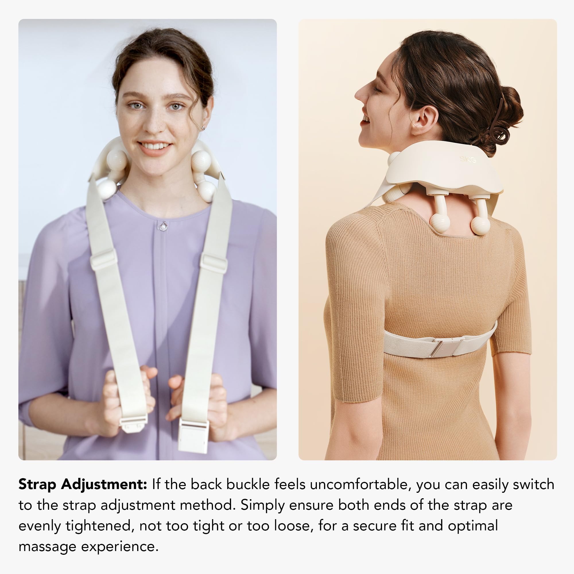 SKG Neck Massager for Pain Relief Deep Tissue Cordless Shiatsu Neck and Shoulder Massger with Heat HS500 Christmas Gifts for Men and Women Dad Mom Grandpa