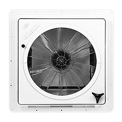 Starvent RV Roof Vent Fan 6-Speed-Reversible White