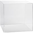 15" x 15" Clear Acrylic Display Box with One Open Side Versatile Square Retail Product Riser or Merchandise Storage Bin No Assembly by Marketing Holders