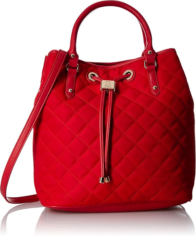 Tommy Hilfiger Tote Bag for Women Hannah Drawstring, Racing Red Amazon