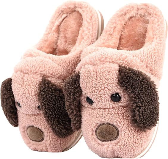 Adult and Children Cotton Slippers Dog Slippers Home Slippers Plush