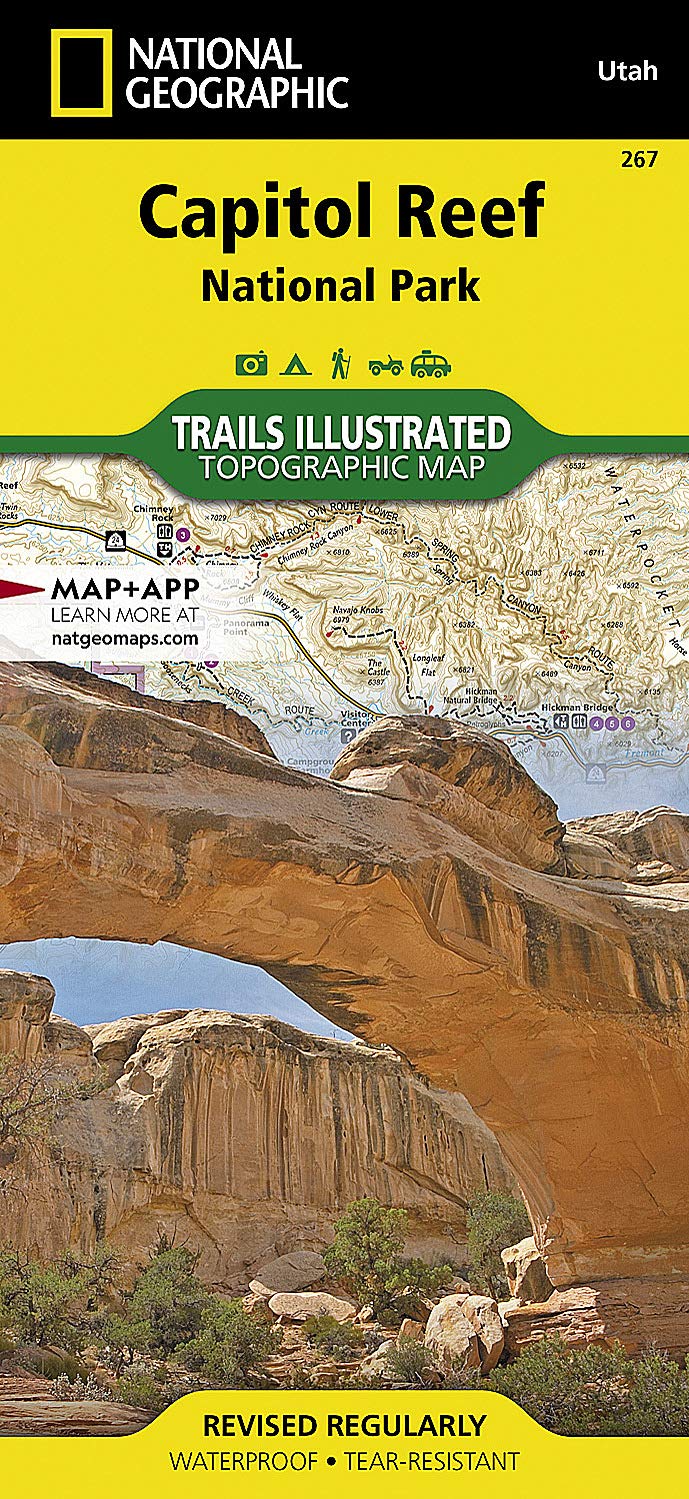 capitol reef hiking map