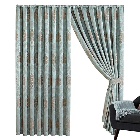 Moonlight20015 Jacquard Fully Matching Lined Pair Of Pencil Pleat