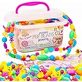 Just My Style Make & Believe Unicorn Pop Beads, 500+ Snap-Together, DIY, Bead Kit for Girls, Jewelry Set, Great Travel & On T