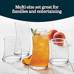 Libbey Swerve Drinking Glasses Set of