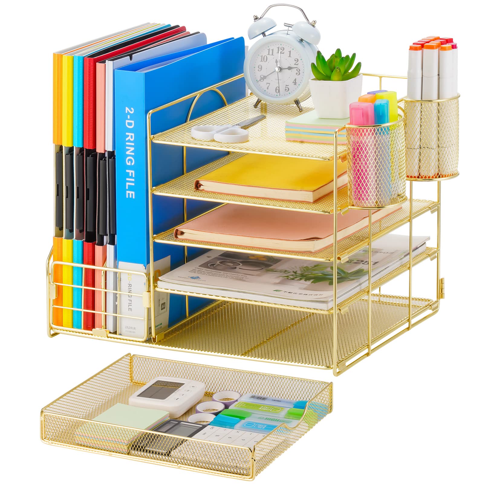 File Organizer Marbrasse Desk Organiser Drawer, Levels, Pen
