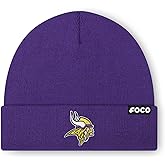 FOCO NFL Mens NFL Team Logo Basic Beanie Hat