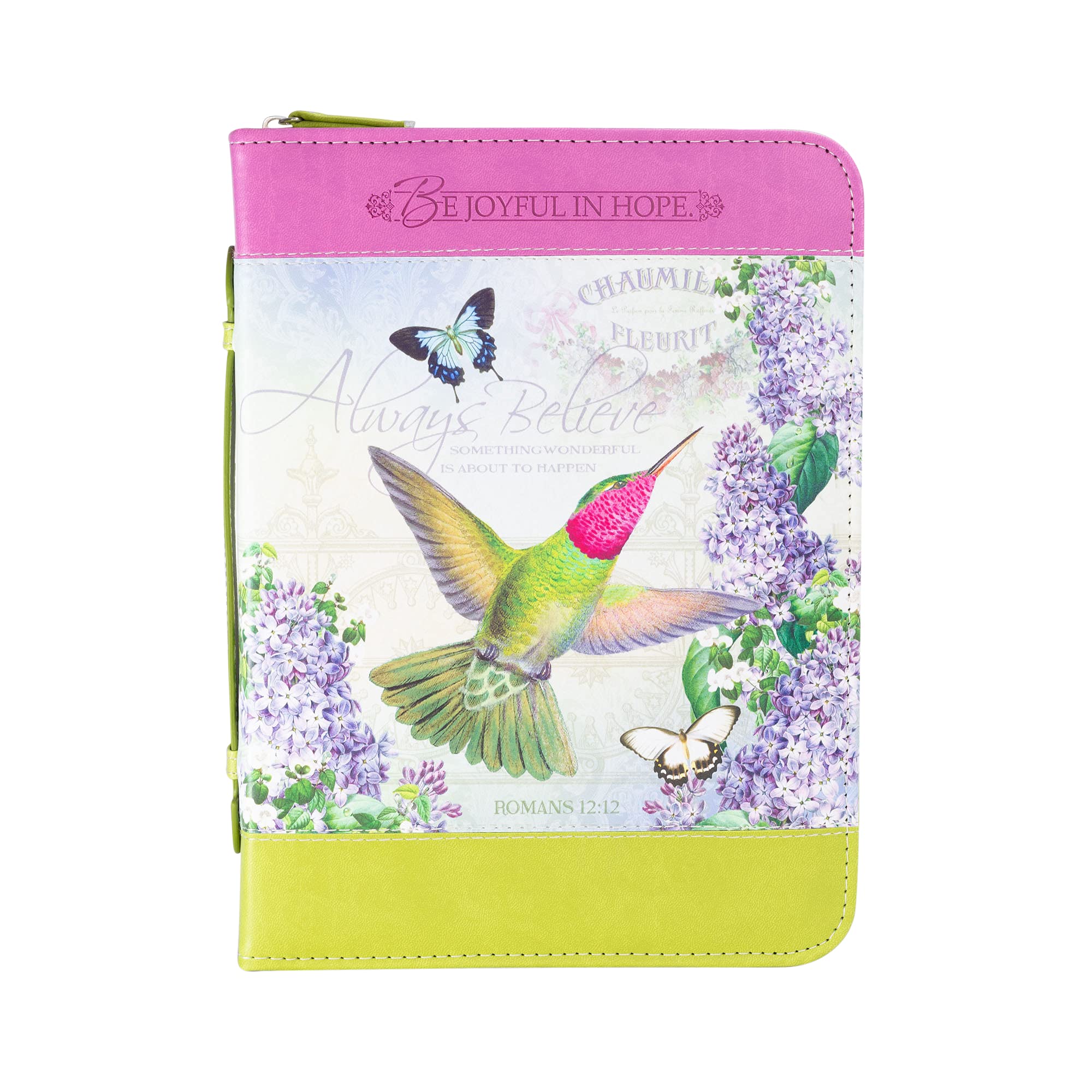 "Divinity Boutique Bible Business Report Cover (25740) | Medium Fits Bibles up to 8.25" x 5.50" x 1", Hummingbird