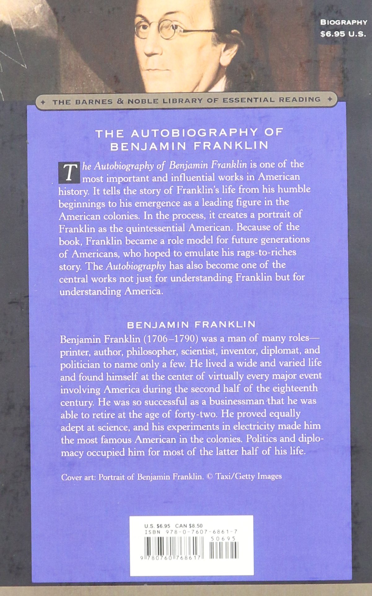 The Autobiography Of Benjamin Franklin Barnes Noble Library Of