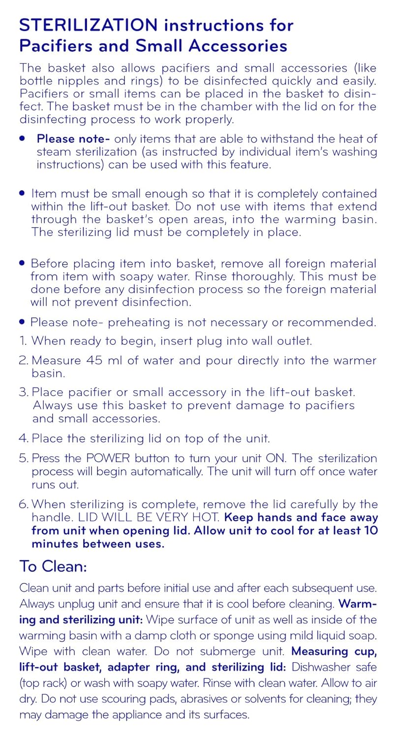 nuby 2 in 1 warmer & steriliser