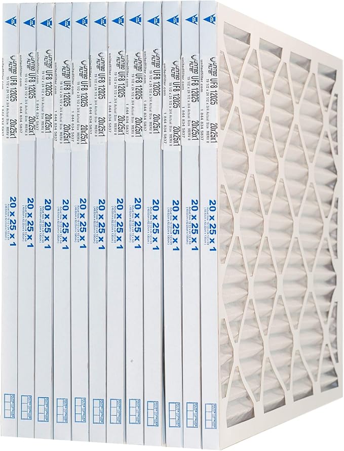 20x25x1 Furnace Filter Best Pricing Made in Canada Case of 12