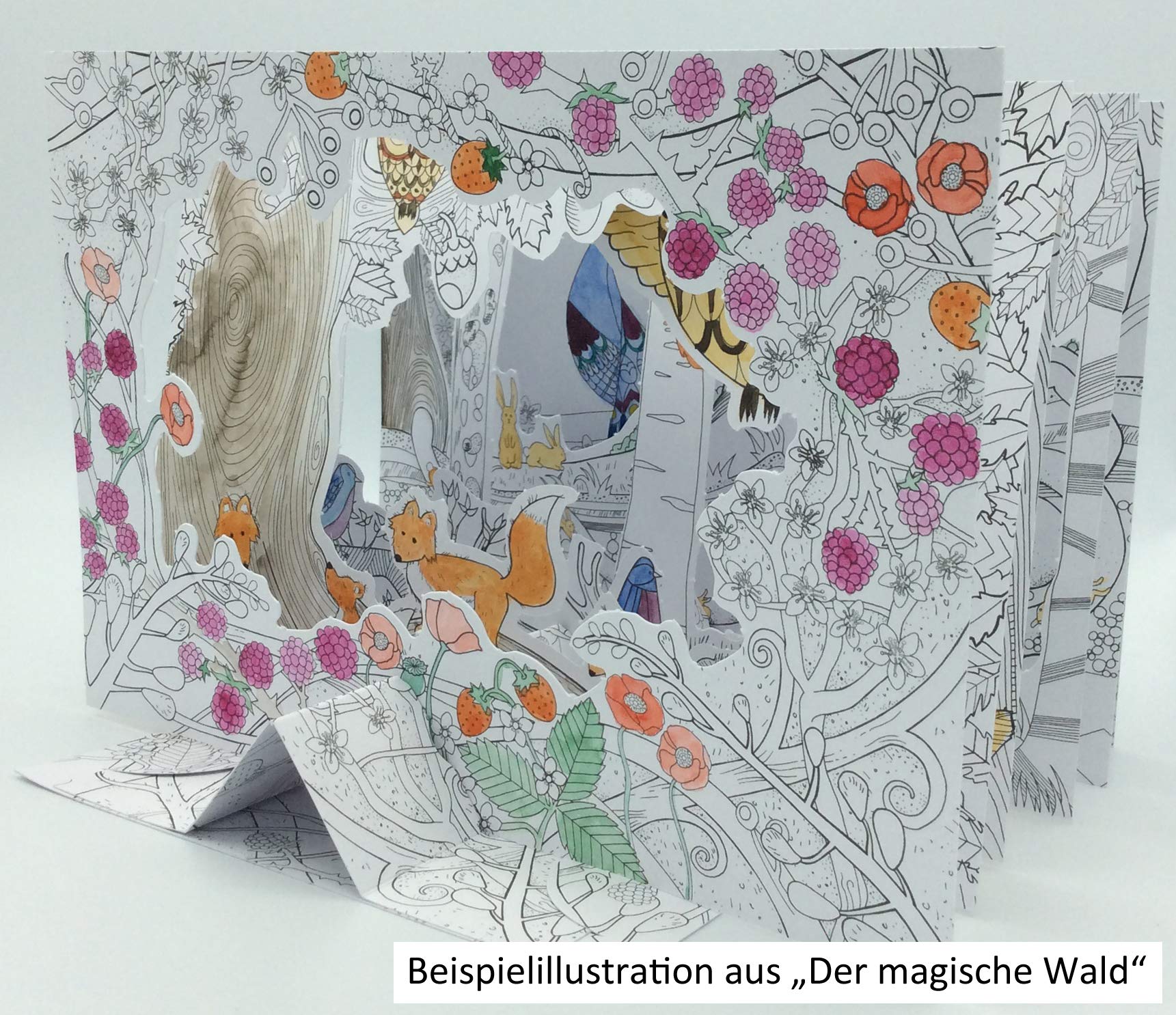Der Magische Wald 3d Bilderwelten Zum Ausmalen Und Gestalten Amazon De Hurst Ceri Hurst Ceri Bar Judith Bucher
