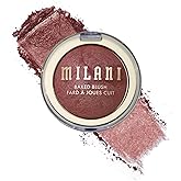 Milani Baked Blush, Updated Powder Blush for Cheeks, Cruelty Free Makeup - Shape, Contour & Highlight Face for a Shimmery or Matte Finish - Granita Glow