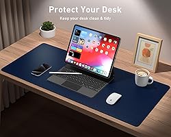 Aothia Leather Desk Pad Protector, Mouse