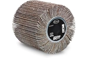 Eastwood Contour SCT Abrasive Flap Sanding Aluminum Oxide Drum 60 Grit with Plastic Hub for Paint Rust Remove Metal Conditioning