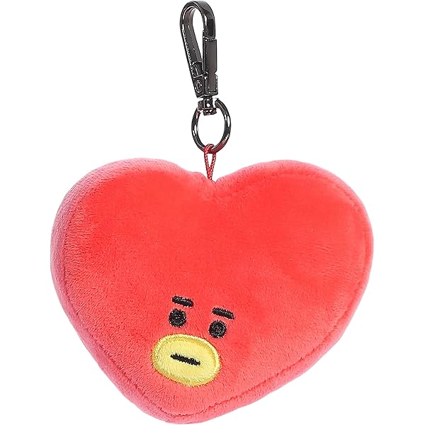 BT21 Flower Collection TATA Character Metal Snap Keychain Key Ring