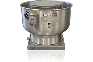 Low Profile Grease Rated Food Truck Exhaust Fan- High Speed Direct Drive Centrifugal Upblast Exhaust Fan with speed control- 