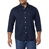 Amazon Essentials Men's Long-Sleeve Regular-fit Stretch Poplin Shirt