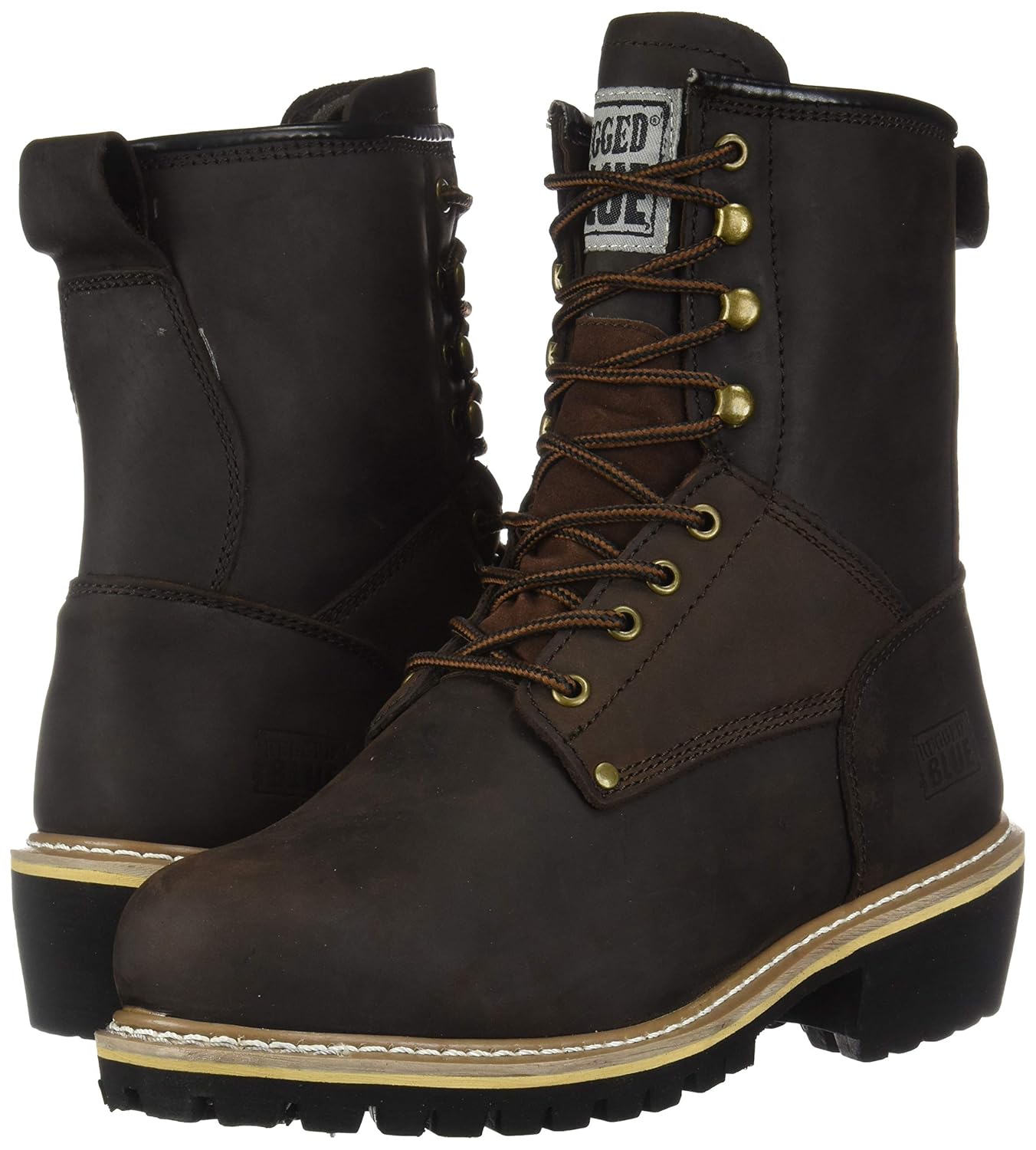 rugged blue pioneer ii logger boot