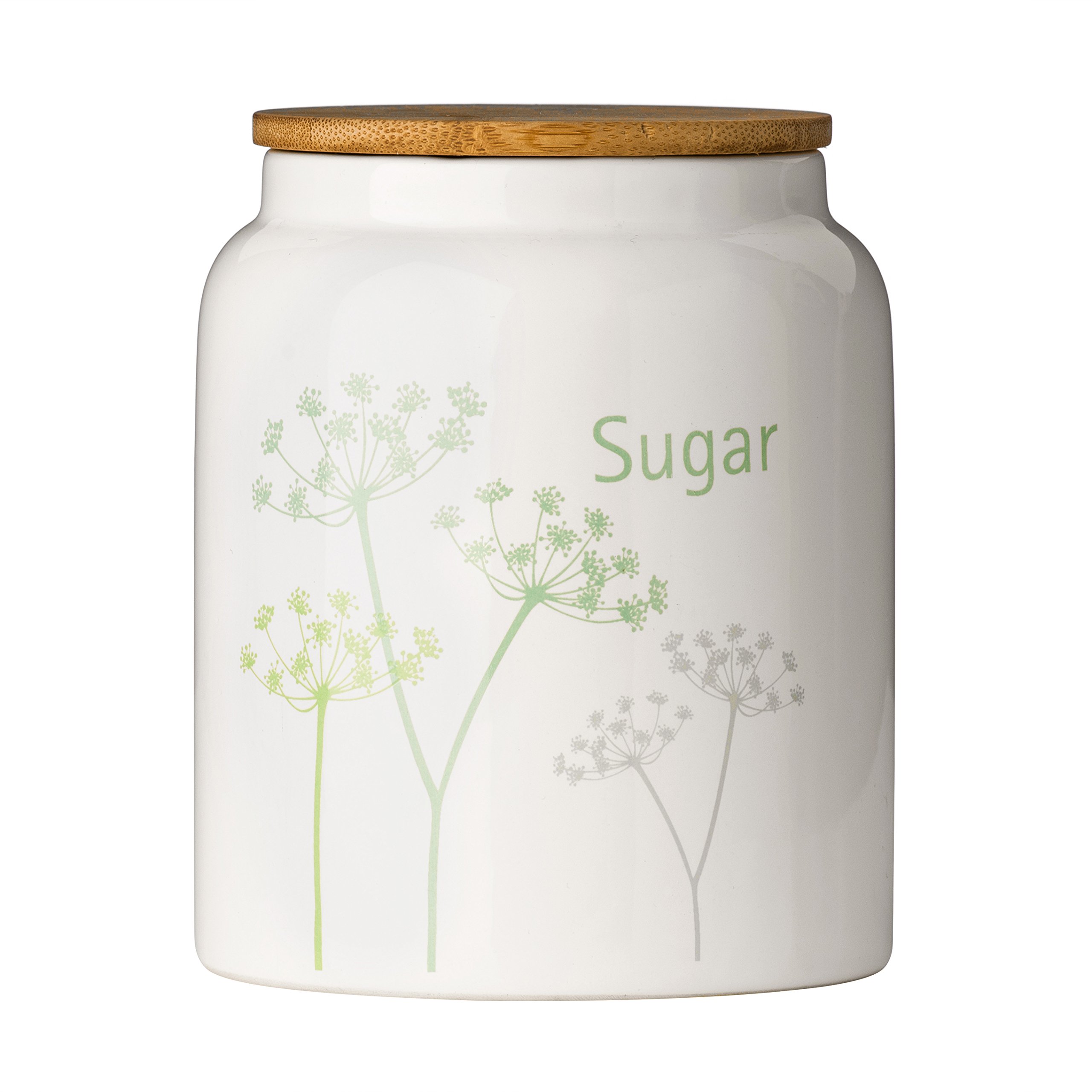 Premier Housewares Cow Parsley Sugar Canister, Cream