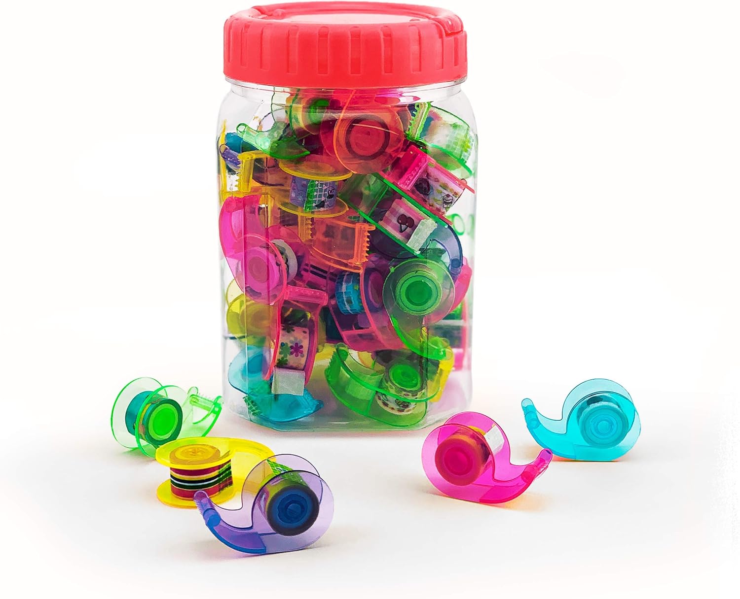 Adorox 45 PC Mini Washi Tape DIY Decorative Tapes Dispenser Holder Gift Wrapping