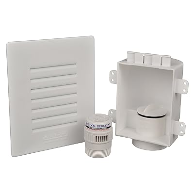 Studor 20381 Low-Profile Recess Box with Grille and Redi-Vent