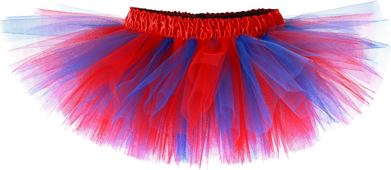 Red & Blue Classic Baby Tutu with Red Satin Waistband