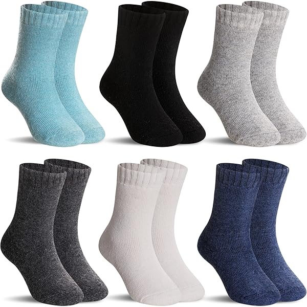 Pack De 6 Pares De Calcetines De Invierno Para Niños - Forro Polar Suave, Tallas 24-30 Y 31-34 | Ideales Para Casa Y Fuera